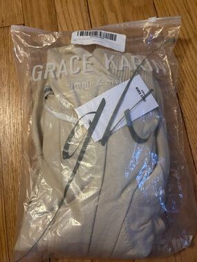 Grace Karin Light Beige cardigan size M